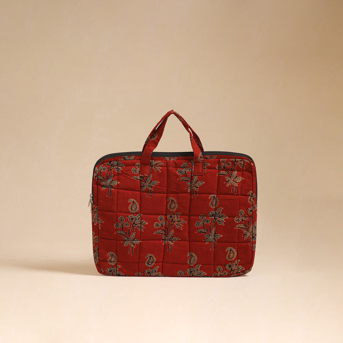 Handcrafted Quilted Laptop Bag (12 x 16 in) 04