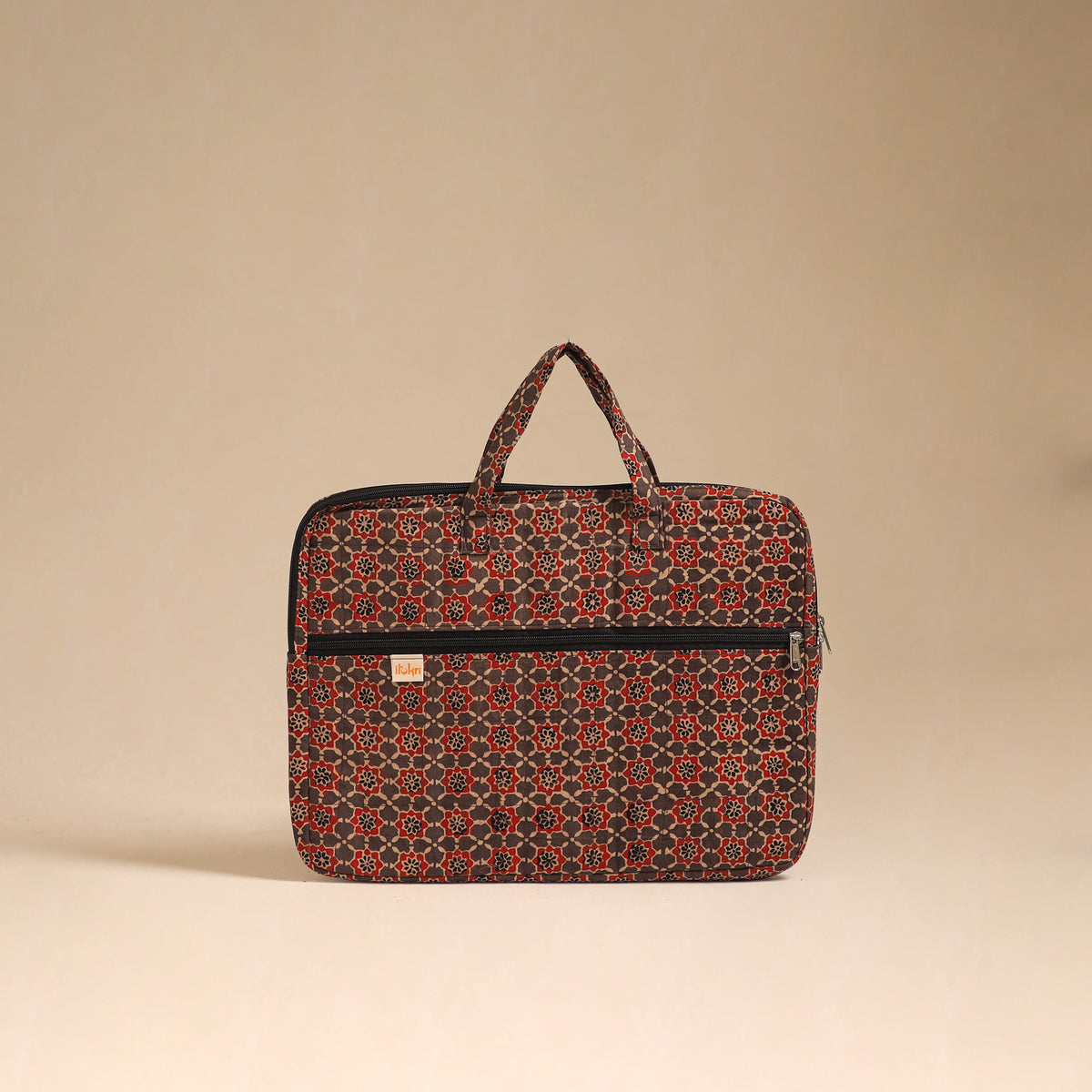 Handcrafted Quilted Laptop Bag (12 x 16 in) 05