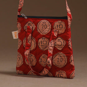 Handcrafted Quilted Sling Bag 29