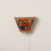 Handpainted Tholu Bommalata Leather Wall Lamp (Small) 58