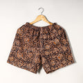 Maroon - kalamkari printed cotton unisex boxer/shorts
