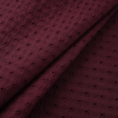 Floral Embroidered Cotton Hakoba Fabric 18