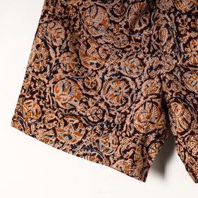 Maroon - kalamkari printed cotton unisex boxer/shorts
