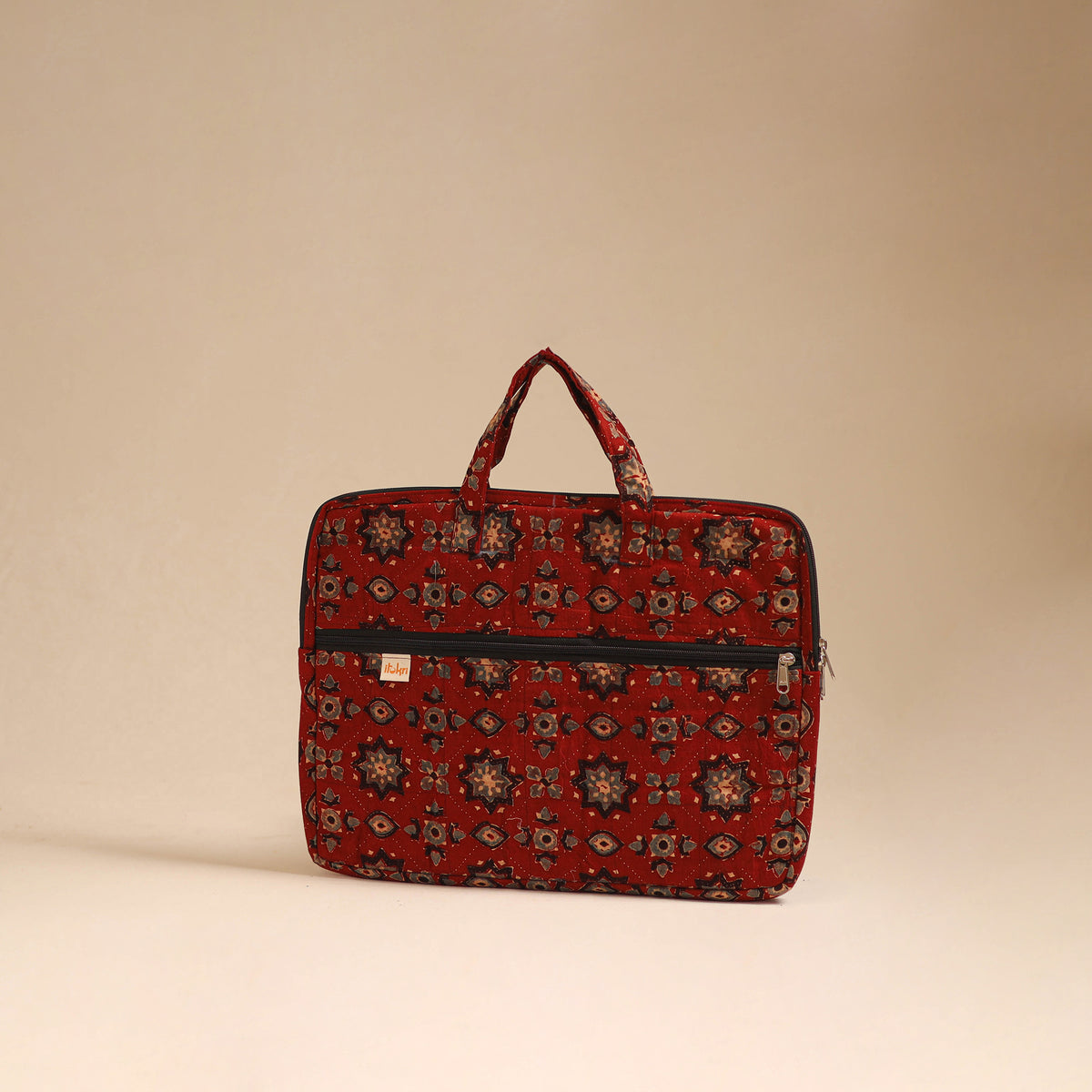 Handcrafted Quilted Laptop Bag (12 x 16 in) 06