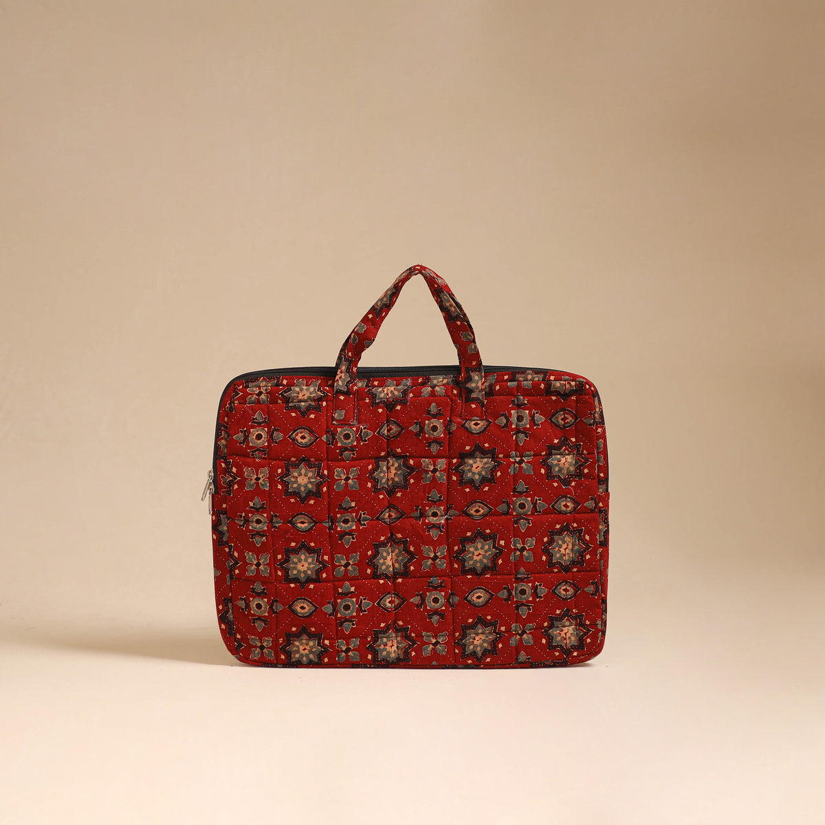 Handcrafted Quilted Laptop Bag (12 x 16 in) 06