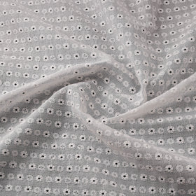Floral Embroidered Cotton Hakoba Fabric 19