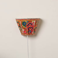 Handpainted Tholu Bommalata Leather Wall Lamp (Small) 68