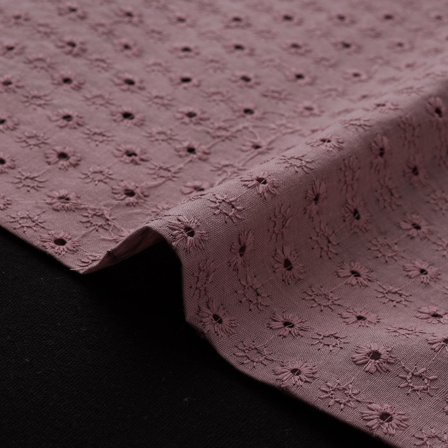 Floral Embroidered Cotton Hakoba Fabric 20