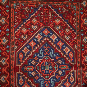 Original Kashmiri Chain Stitch Crewel Hand Embroidery Rug / Carpet (5 x 3 Feet) 14