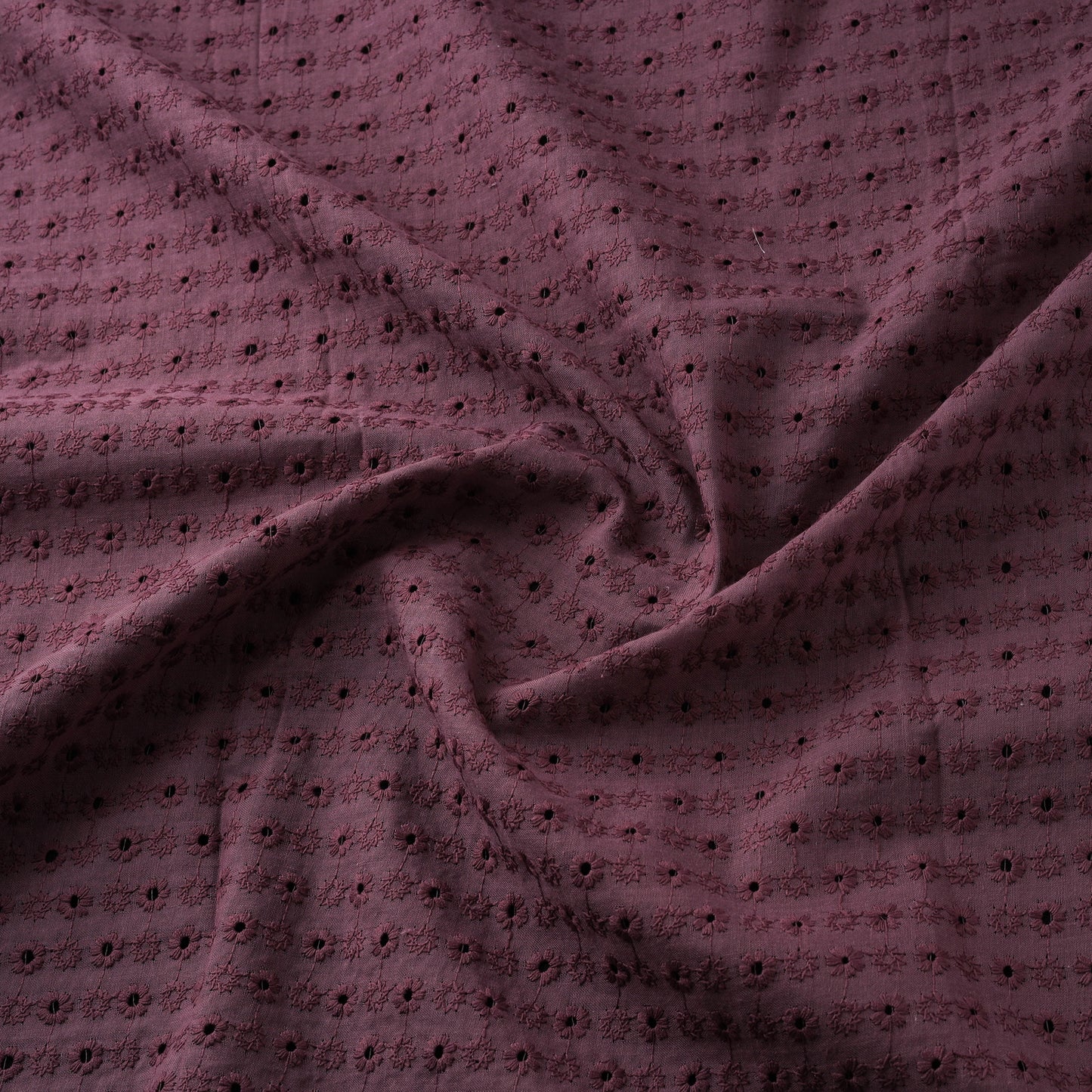 Floral Embroidered Cotton Hakoba Fabric 21