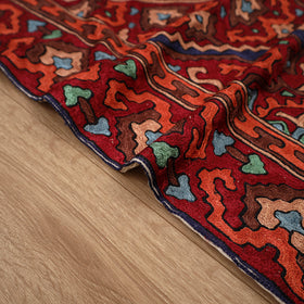 Original Kashmiri Chain Stitch Crewel Hand Embroidery Rug / Carpet (5 x 3 Feet) 14