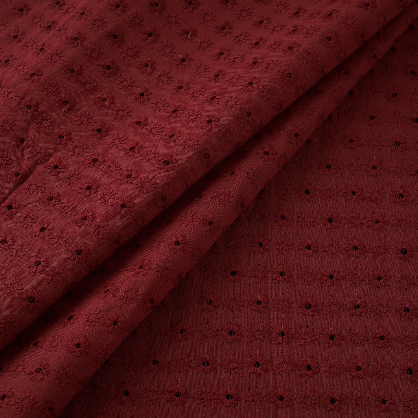 Floral Embroidered Cotton Hakoba Fabric 22