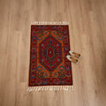 Original Kashmiri Chain Stitch Crewel Hand Embroidery Rug / Carpet (4 x 2.5 Feet) 16