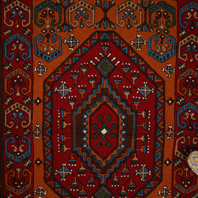 Original Kashmiri Chain Stitch Crewel Hand Embroidery Rug / Carpet (4 x 2.5 Feet) 16