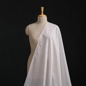 Floral Embroidered Cotton Hakoba Fabric 01