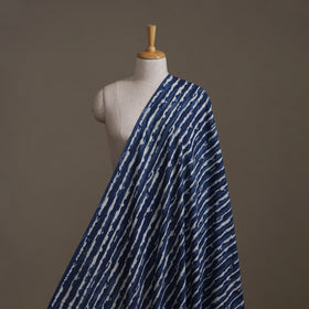 Blue - Hand Block Indigo Bagru Print Natural Dyed Cotton Fabric 01