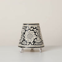 Handpainted Tholu Bommalata Leather Table Lamp (Small) 09