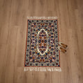 Original Kashmiri Chain Stitch Crewel Hand Embroidery Rug / Carpet (4 x 2.5 Feet) 19