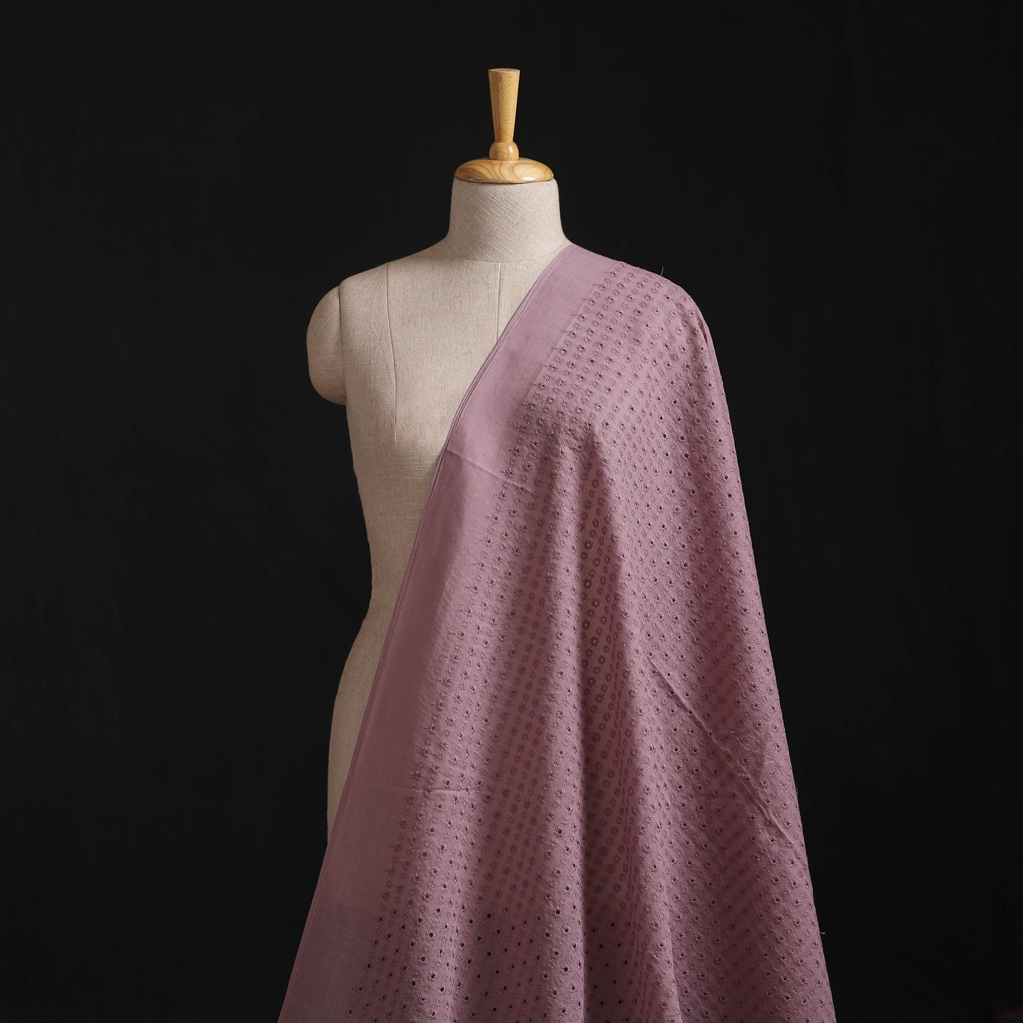 Floral Embroidered Cotton Hakoba Fabric 20