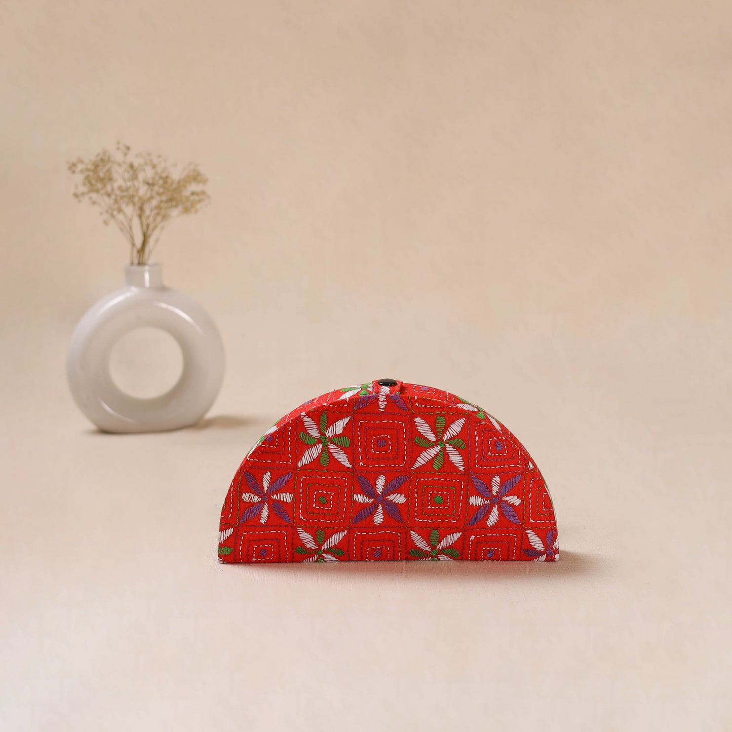 Bengal Kantha Work Handcrafted Jewellery Box 09