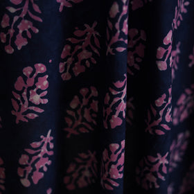 Blue - Hand Block Indigo Bagru Print Natural Dyed Cotton Fabric 05