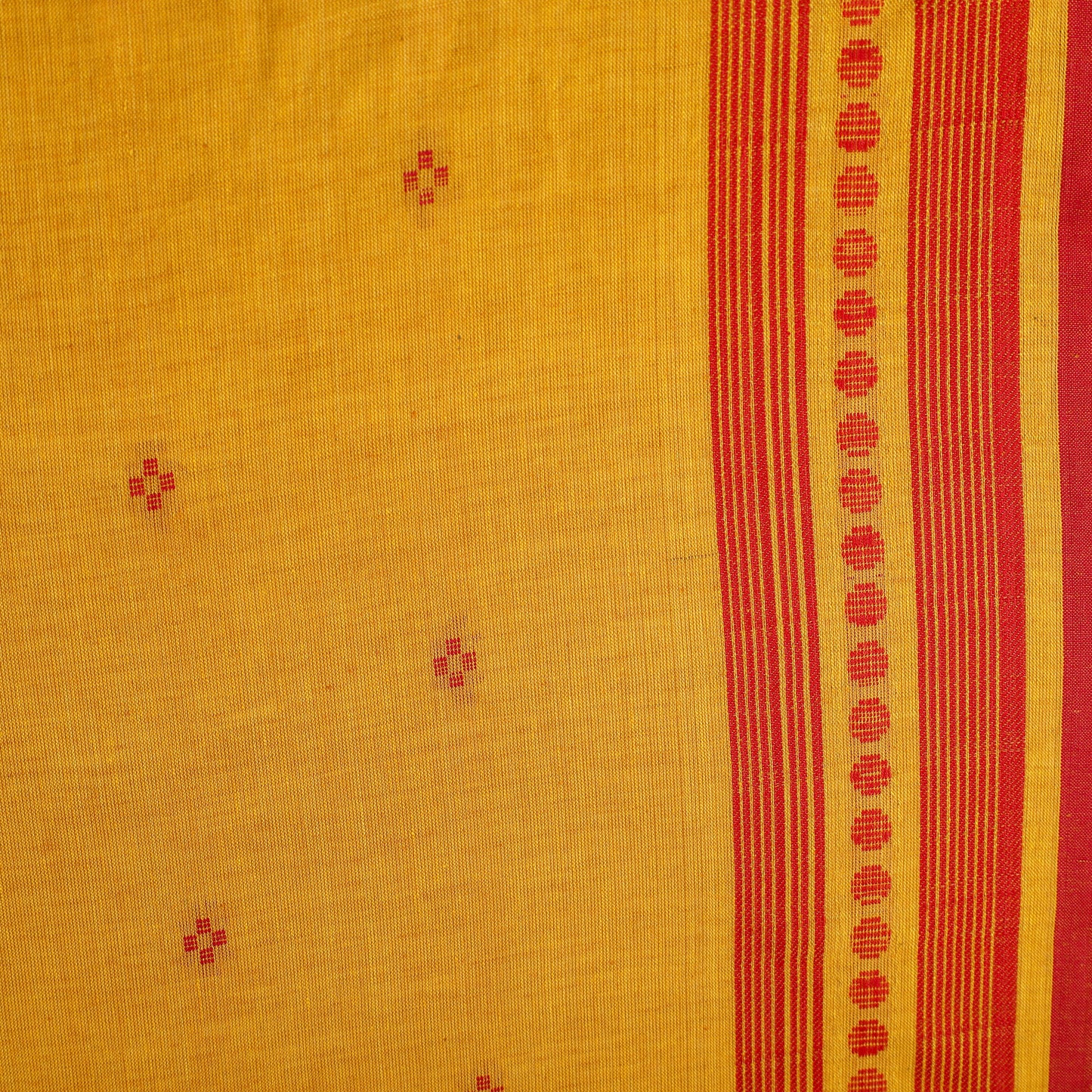 Yellow - Prewashed Cotton Jacquard Fabric 01