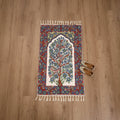 Original Kashmiri Chain Stitch Crewel Hand Embroidery Rug / Carpet (4 x 2.5 Feet) 21