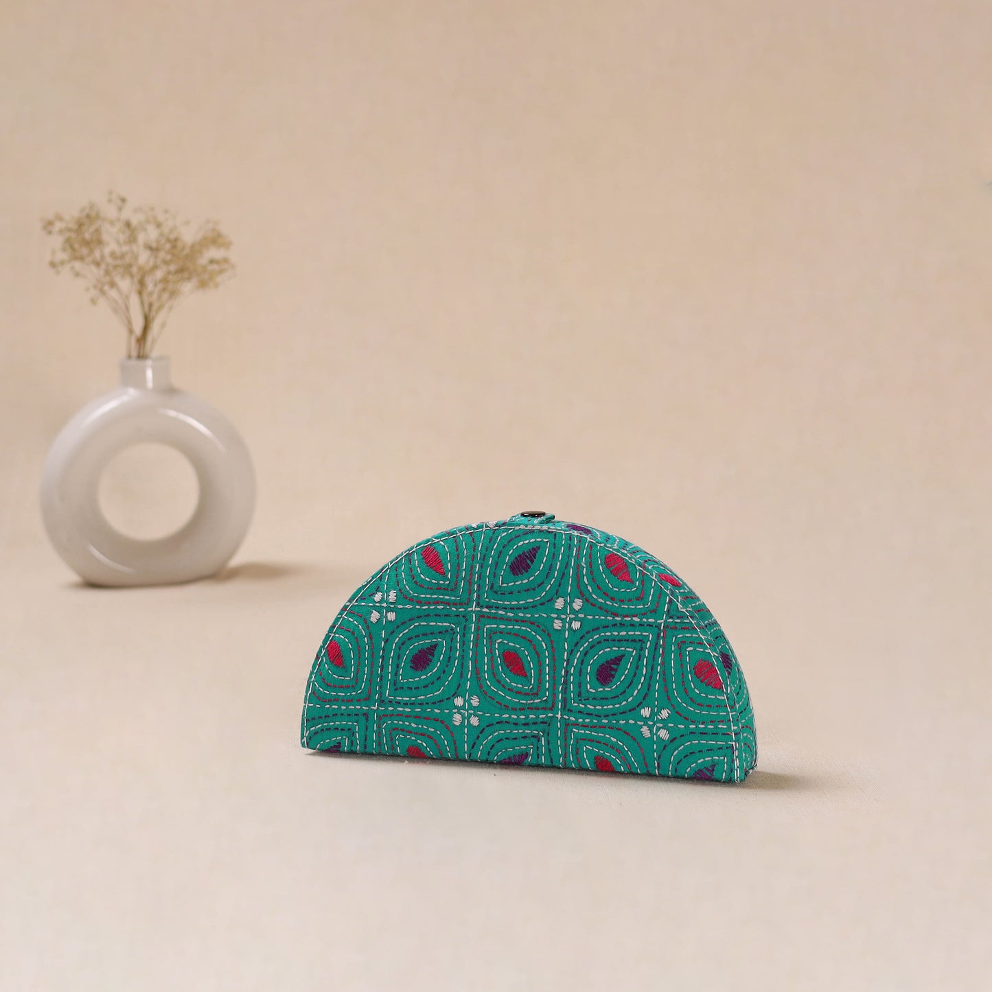 Bengal Kantha Work Handcrafted Jewellery Box 07