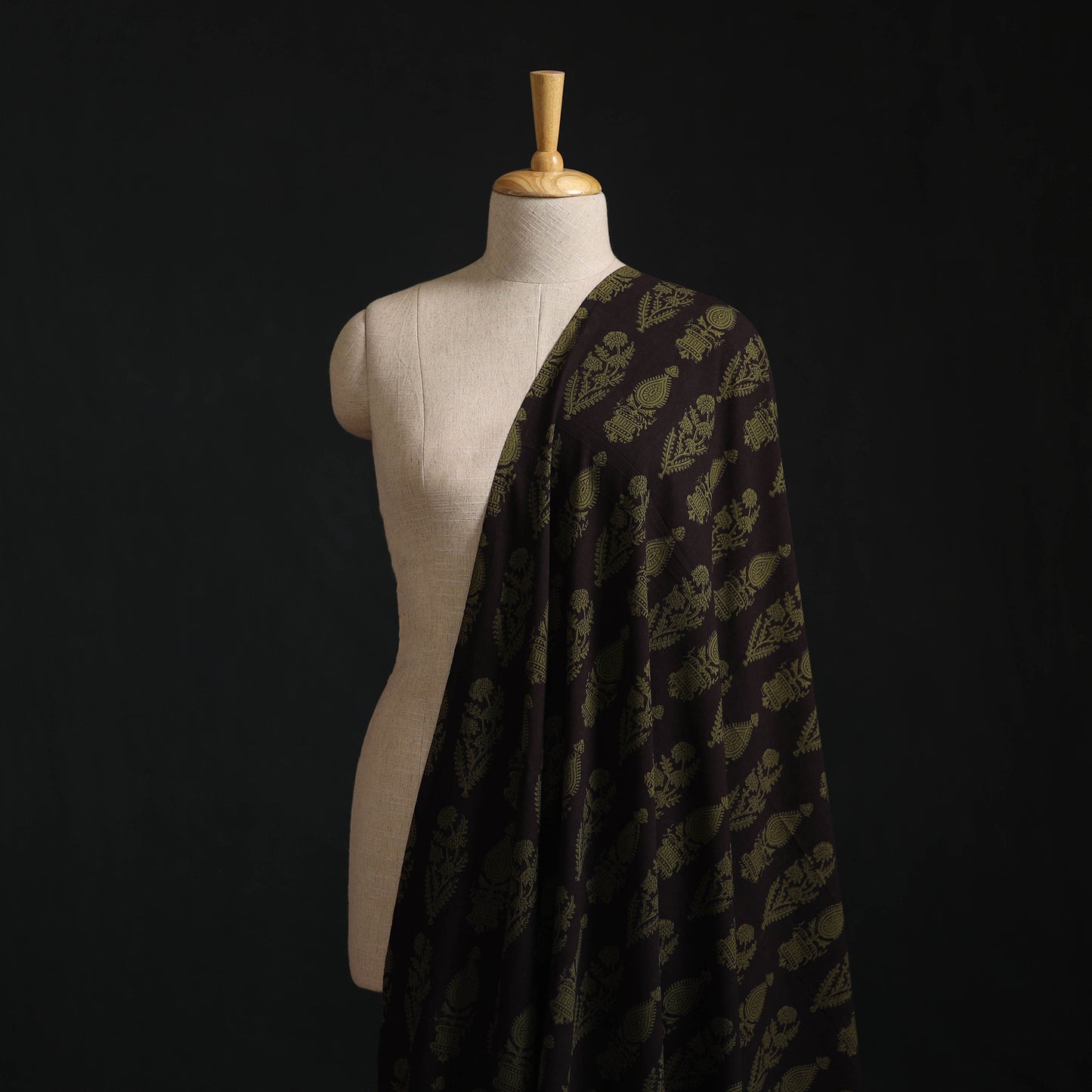 Bagh Hand Block Print Natural Dyed Cotton Fabric 05