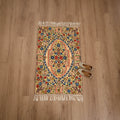 Original Kashmiri Chain Stitch Crewel Hand Embroidery Rug / Carpet (4 x 2.5 Feet) 22
