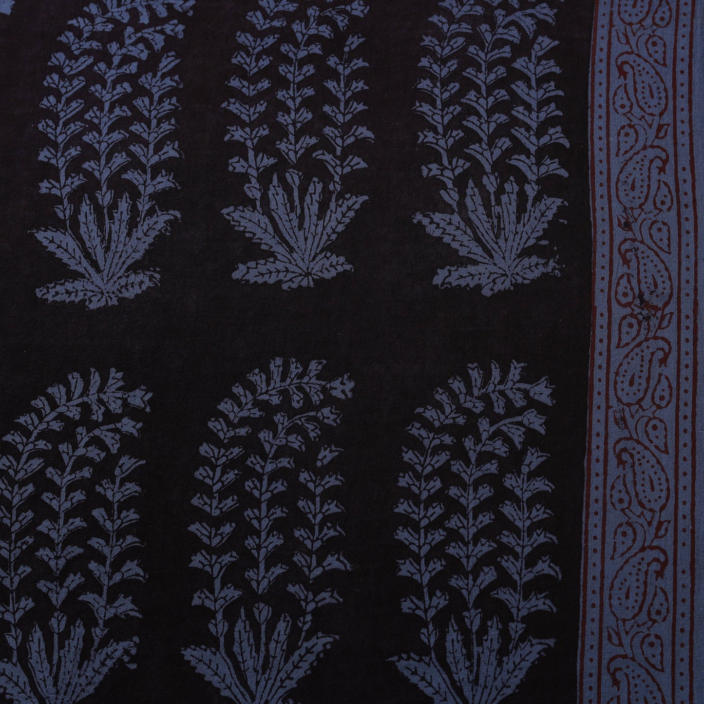 Bagh Hand Block Print Natural Dyed Cotton Fabric 01