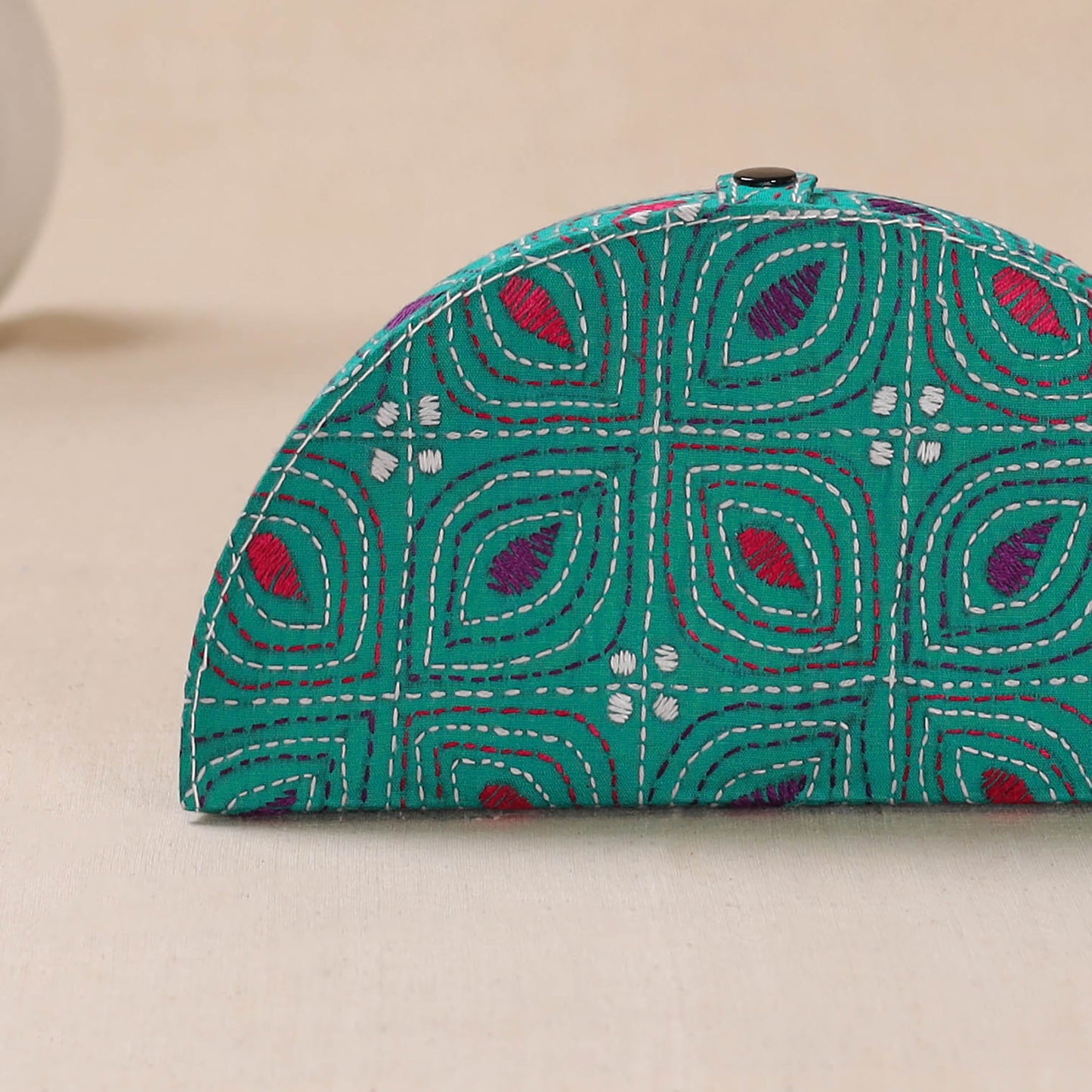 Bengal Kantha Work Handcrafted Jewellery Box 07