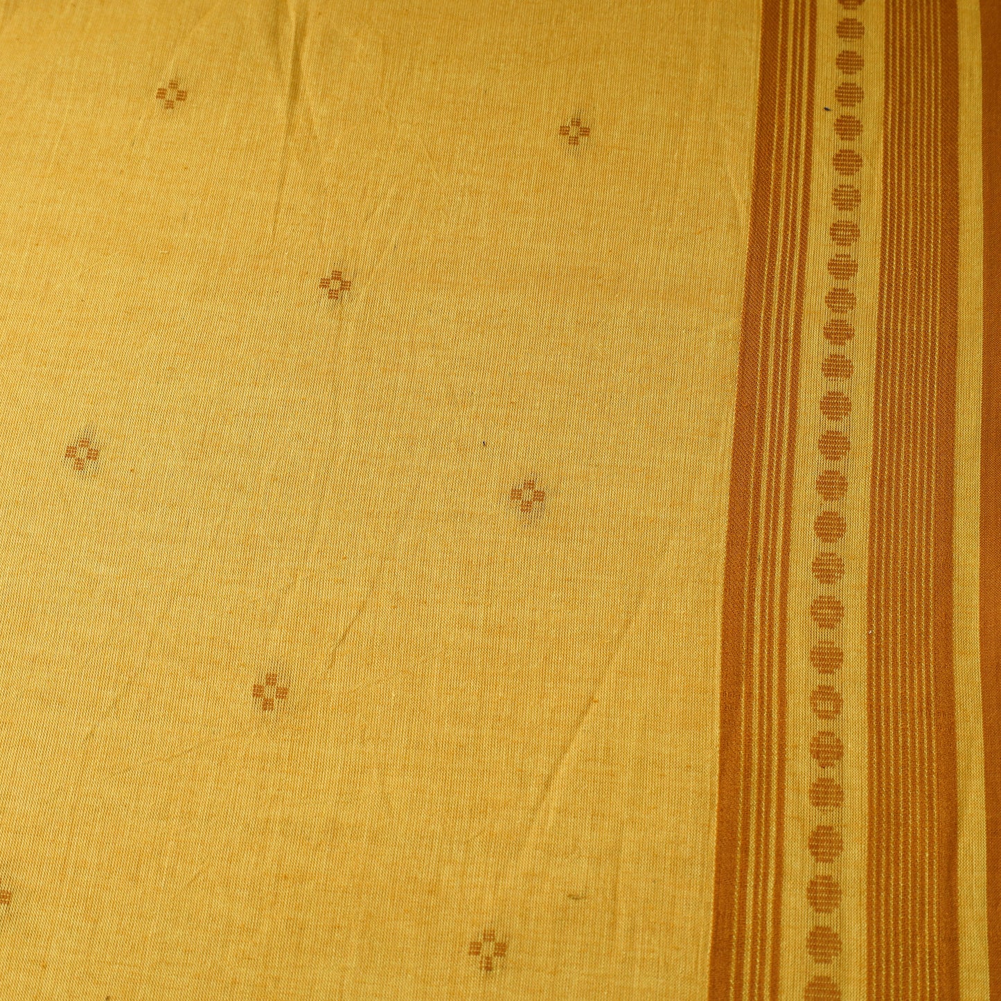 Yellow - Prewashed Cotton Jacquard Fabric 04