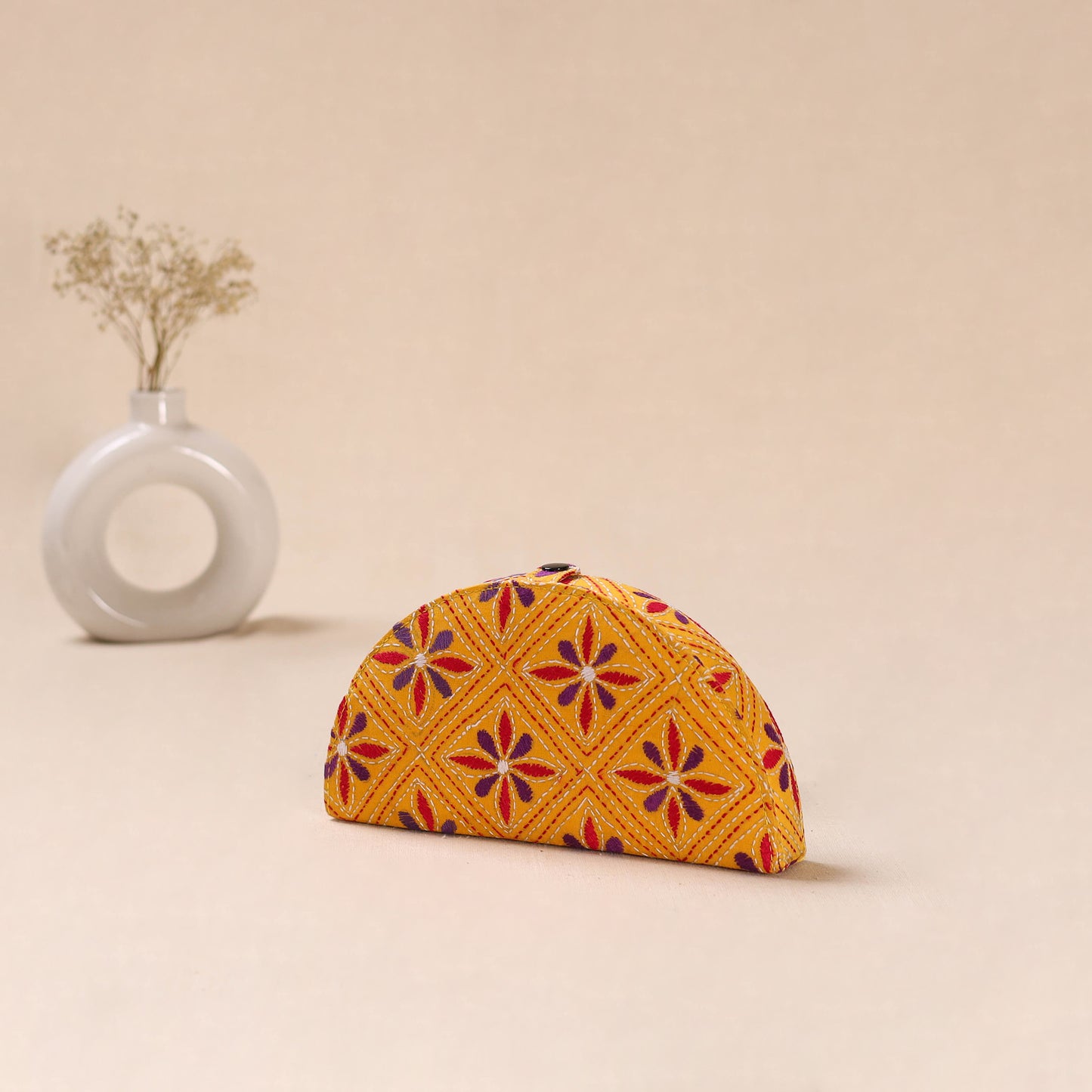 Bengal Kantha Work Handcrafted Jewellery Box 06