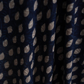 Blue - Hand Block Indigo Bagru Print Natural Dyed Cotton Fabric 11