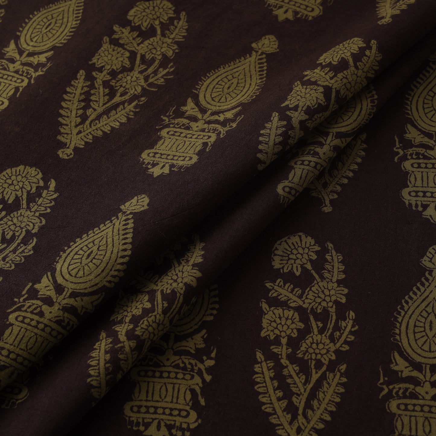 Bagh Hand Block Print Natural Dyed Cotton Fabric 05