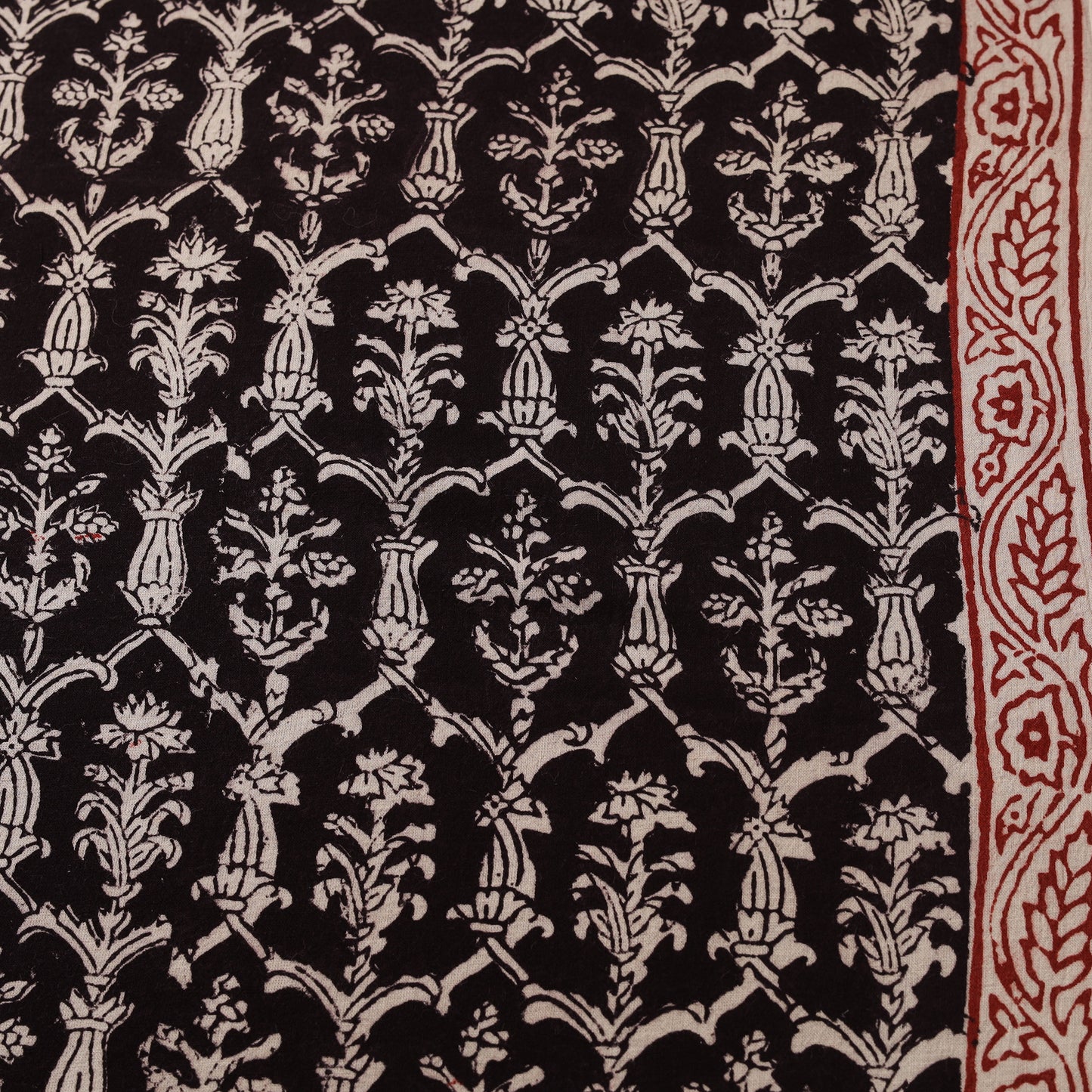 Bagh Hand Block Print Natural Dyed Cotton Fabric 06