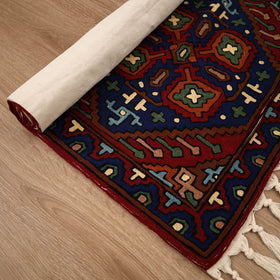 Original Kashmiri Chain Stitch Crewel Hand Embroidery Rug / Carpet (3 x 2 Feet) 24