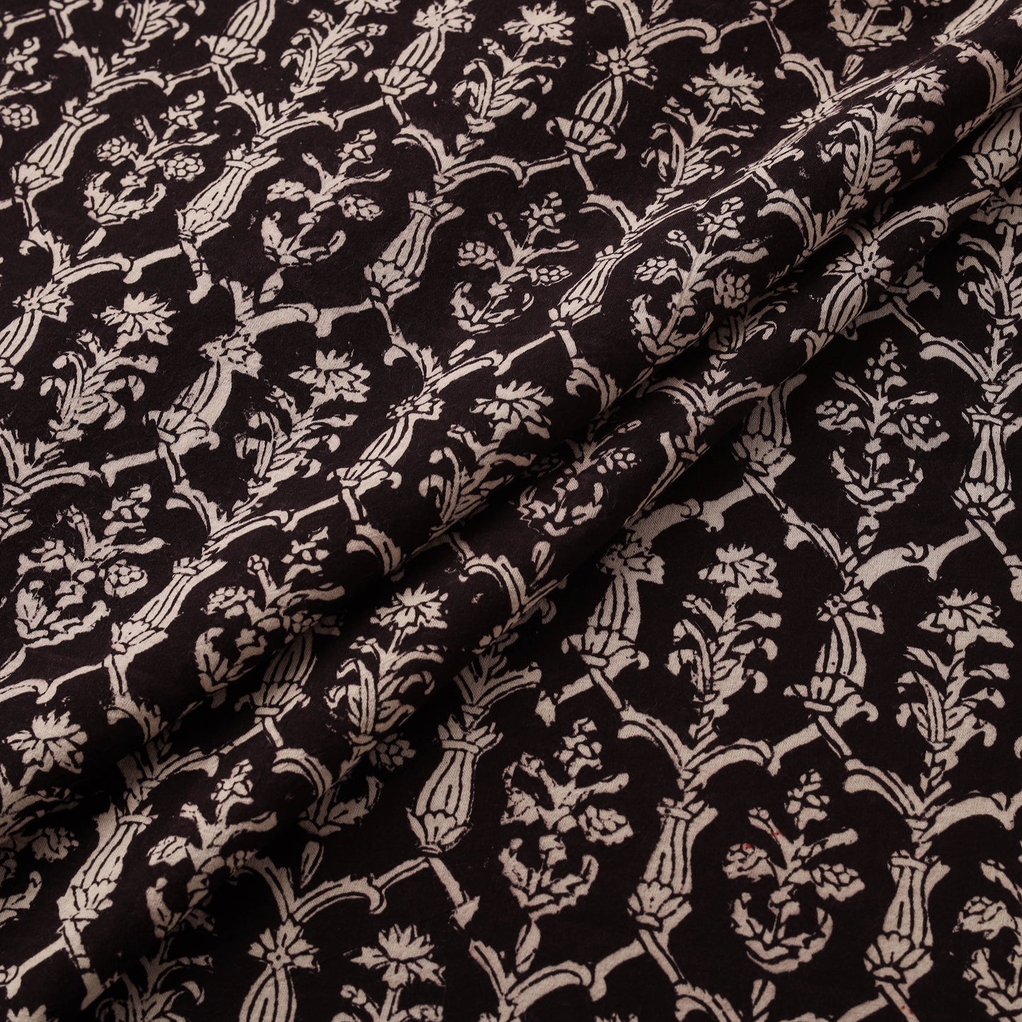Bagh Hand Block Print Natural Dyed Cotton Fabric 06