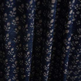Blue - Hand Block Indigo Bagru Print Natural Dyed Cotton Fabric 13