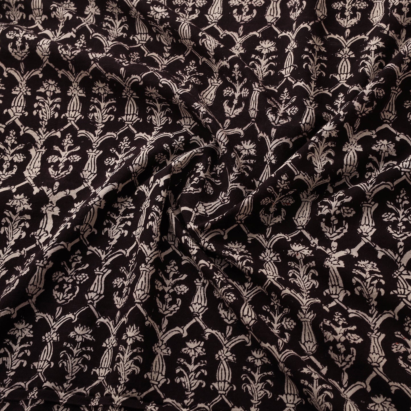 Bagh Hand Block Print Natural Dyed Cotton Fabric 06