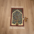 Original Kashmiri Chain Stitch Crewel Hand Embroidery Rug / Carpet (3 x 2 Feet) 25