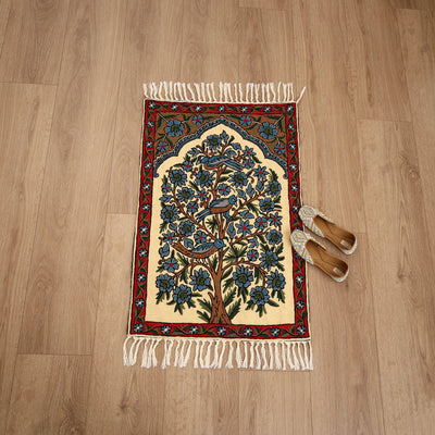 Original Kashmiri Chain Stitch Crewel Hand Embroidery Rug / Carpet (3 x 2 Feet) 25