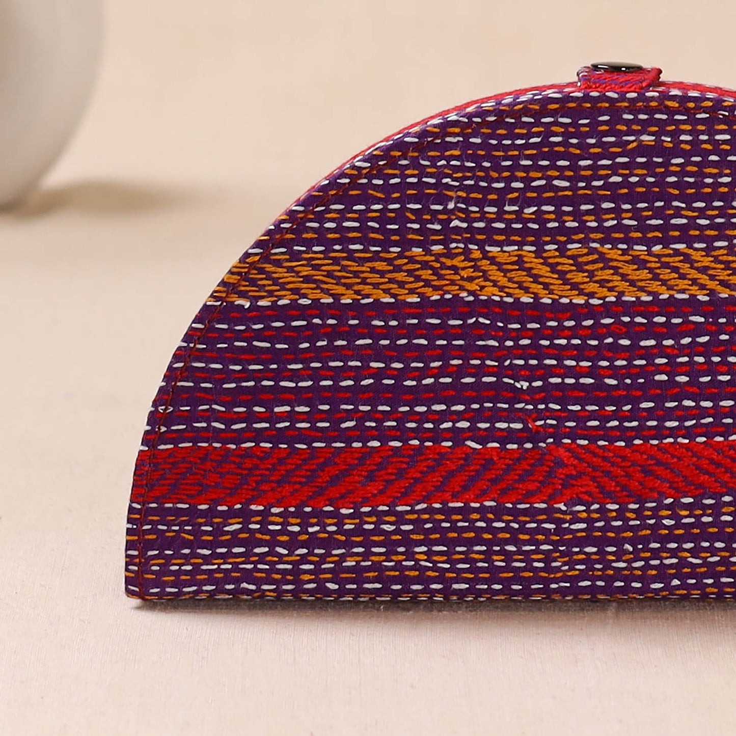 Bengal Kantha Work Handcrafted Jewellery Box 03