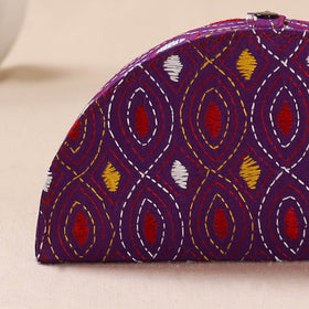 Bengal Kantha Work Handcrafted Jewellery Box 02