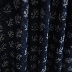 Blue - Hand Block Indigo Bagru Print Natural Dyed Cotton Fabric 17
