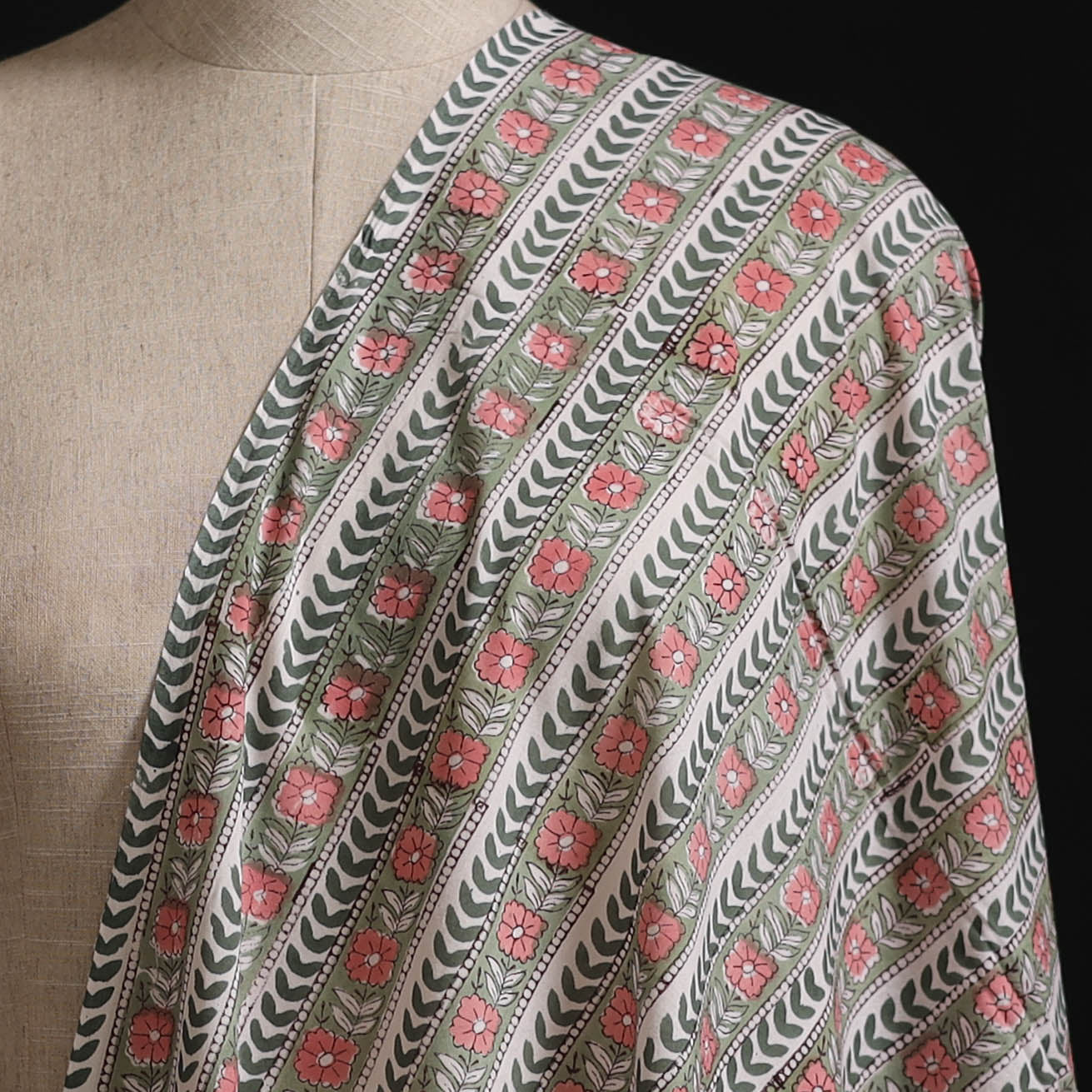 Sanganeri Hand Block Print Cotton Fabric 04