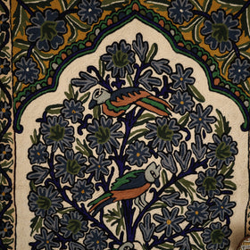 Original Kashmiri Chain Stitch Crewel Hand Embroidery Rug / Carpet (3 x 2 Feet) 27
