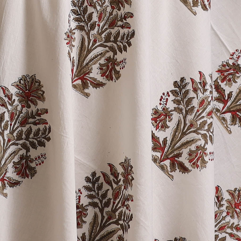 Sanganeri Hand Block Print Cotton Fabric 07