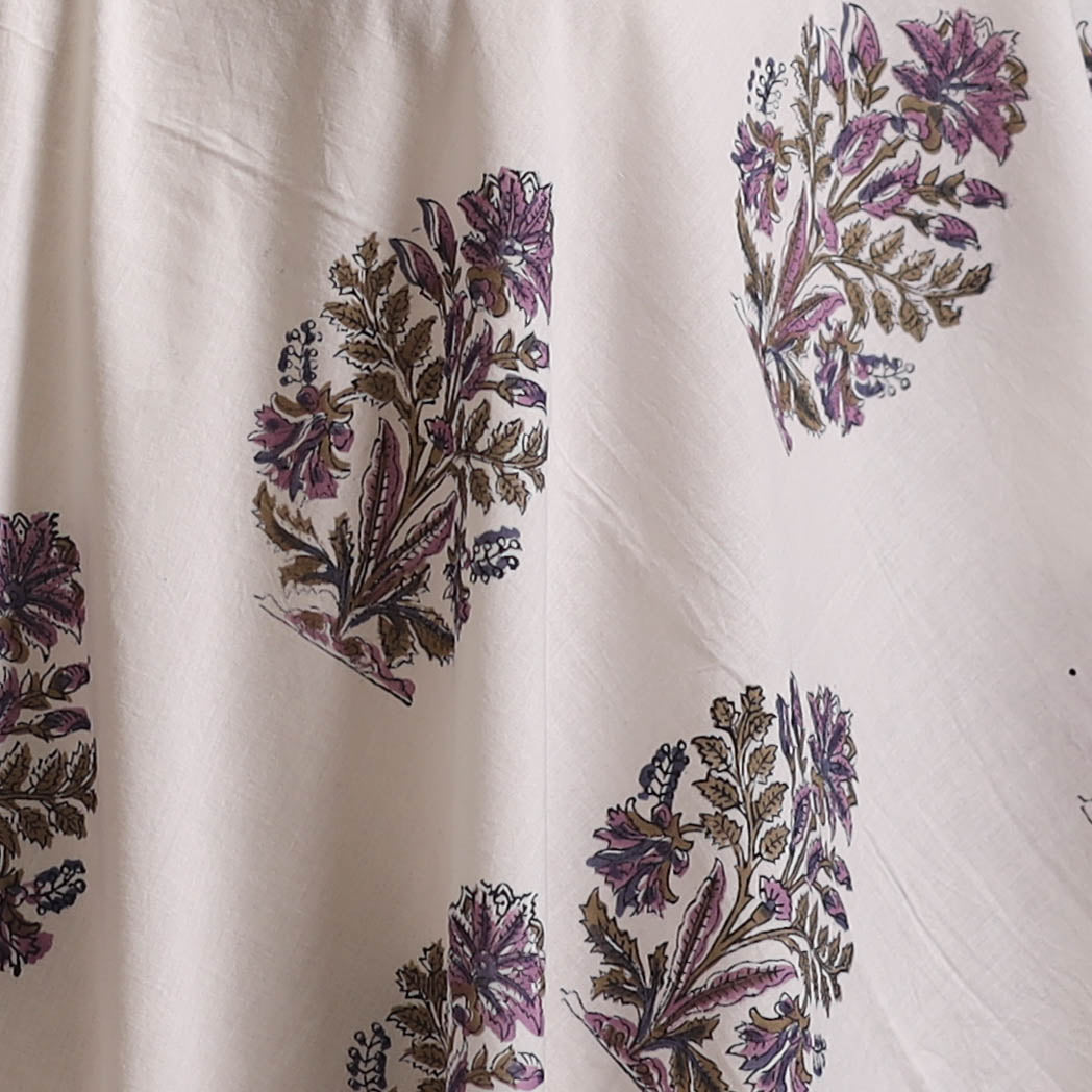 Sanganeri Hand Block Print Cotton Fabric 08